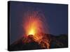 Stromboli Eruption, Aeolian Islands, North of Sicily, Italy-null-Stretched Canvas