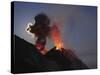 Stromboli Eruption, Aeolian Islands, North of Sicily, Italy-null-Stretched Canvas