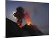 Stromboli Eruption, Aeolian Islands, North of Sicily, Italy-null-Mounted Photographic Print