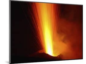 Stromboli Eruption, Aeolian Islands, North of Sicily, Italy-null-Mounted Photographic Print