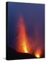 Stromboli Eruption, Aeolian Islands, North of Sicily, Italy-null-Stretched Canvas