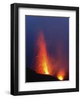 Stromboli Eruption, Aeolian Islands, North of Sicily, Italy-null-Framed Photographic Print