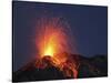 Stromboli Eruption, Aeolian Islands, North of Sicily, Italy-null-Stretched Canvas