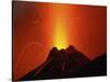 Stromboli Eruption, Aeolian Islands, North of Sicily, Italy-null-Stretched Canvas