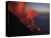 Stromboli Eruption, Sea Entry, Aeolian Islands, North of Sicily, Italy-null-Stretched Canvas