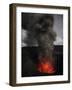 Strombolian Eruption of Mount Bromo Volcano, Tengger Caldera, Java, Indonesia-Stocktrek Images-Framed Photographic Print