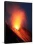 Strombolian Eruption of Stromboli Volcano, Aeolian Islands, Mediterranian Sea, Italy-Stocktrek Images-Stretched Canvas