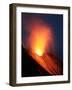 Strombolian Eruption of Stromboli Volcano, Aeolian Islands, Mediterranian Sea, Italy-Stocktrek Images-Framed Photographic Print