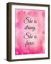 Strong and Fierce-Melody Hogan-Framed Art Print