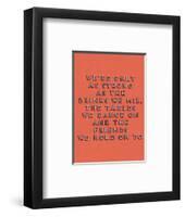 Strong as the Drinks We Mix-null-Framed Giclee Print