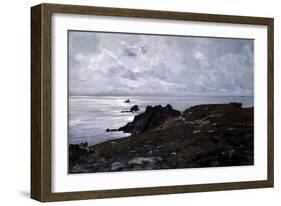 Strong Current Point, 1884-Emmanuel Lansyer-Framed Giclee Print