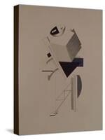 Strong Guy. Figurine for the Opera Victory over the Sun by A. Kruchenykh, 1920-1921-El Lissitzky-Stretched Canvas