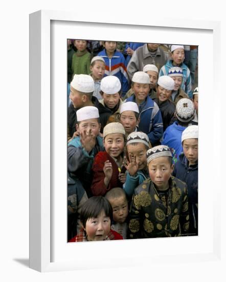 Strong Muslim or Hui Presence, Gansu Province, China-Occidor Ltd-Framed Photographic Print