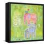 Strong One Elephants-Wyanne-Framed Stretched Canvas