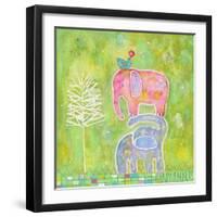 Strong One Elephants-Wyanne-Framed Giclee Print