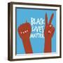 Strong Peace BLM 3-Victoria Brown-Framed Art Print