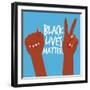 Strong Peace BLM 3-Victoria Brown-Framed Art Print