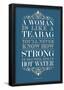 Strong Woman Eleanor Roosevelt Quote-null-Framed Poster