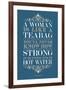 Strong Woman Eleanor Roosevelt Quote-null-Framed Art Print