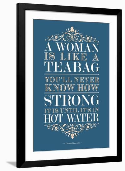 Strong Woman Eleanor Roosevelt Quote-null-Framed Art Print