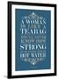 Strong Woman Eleanor Roosevelt Quote-null-Framed Art Print