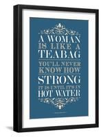 Strong Woman Eleanor Roosevelt Quote-null-Framed Art Print