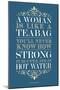 Strong Woman Eleanor Roosevelt Quote-null-Mounted Art Print