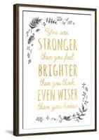 Stronger Brighter Wiser-Clara Wells-Framed Giclee Print