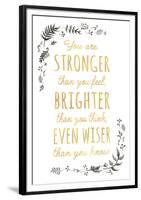 Stronger Brighter Wiser-Clara Wells-Framed Giclee Print