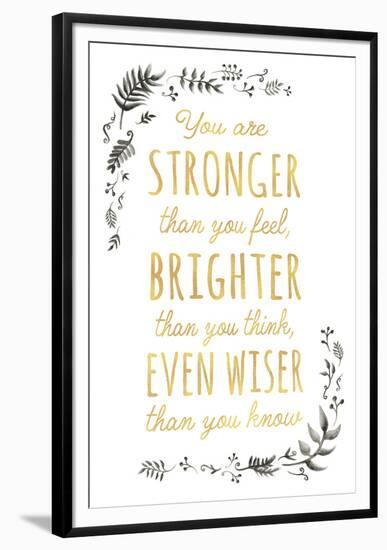 Stronger Brighter Wiser-Clara Wells-Framed Giclee Print