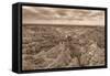 Stronghold, Badlands National Park, South Dakota, Usa-Christian Heeb-Framed Stretched Canvas