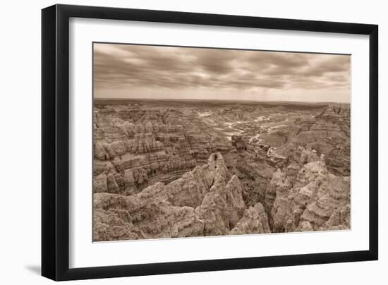 Stronghold, Badlands National Park, South Dakota, Usa-Christian Heeb-Framed Premium Photographic Print