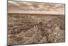 Stronghold, Badlands National Park, South Dakota, Usa-Christian Heeb-Mounted Photographic Print