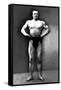 Strongman Pose-null-Framed Stretched Canvas