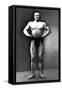 Strongman Pose-null-Framed Stretched Canvas