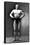 Strongman Pose-null-Framed Stretched Canvas