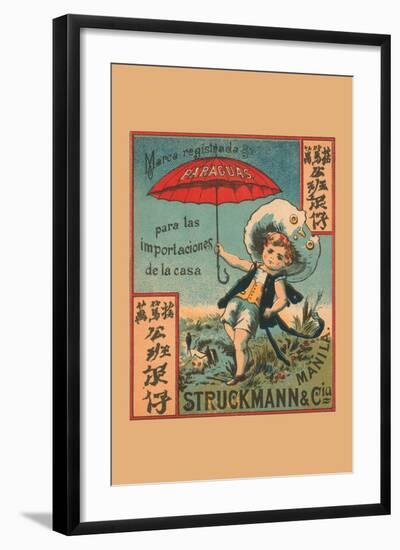 Struckman and Co. Umbrellas-null-Framed Art Print