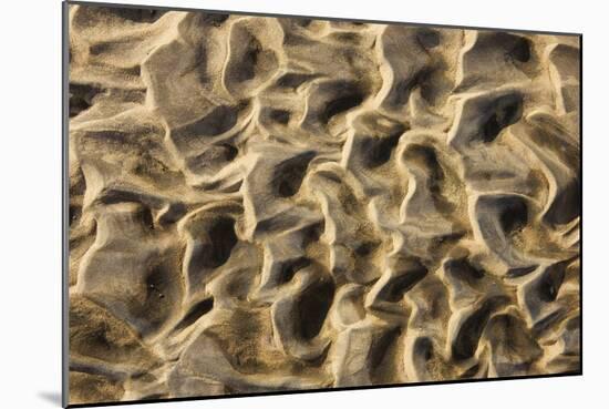 Structural Forms in the Sand of a Dry Riverbed-null-Mounted Photographic Print