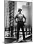 Structural Steel Worker Standing on a Girder-Grey Villet-Mounted Photographic Print
