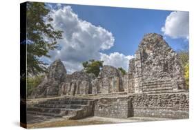 Structure I, Chicanna, Mayan Archaeological Site-Richard Maschmeyer-Stretched Canvas