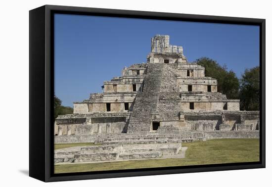 Structure of Five Floors (Pisos), Edzna, Mayan Archaeological Site, Campeche, Mexico, North America-Richard Maschmeyer-Framed Stretched Canvas