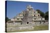 Structure of Five Floors (Pisos), Edzna, Mayan Archaeological Site, Campeche, Mexico, North America-Richard Maschmeyer-Stretched Canvas