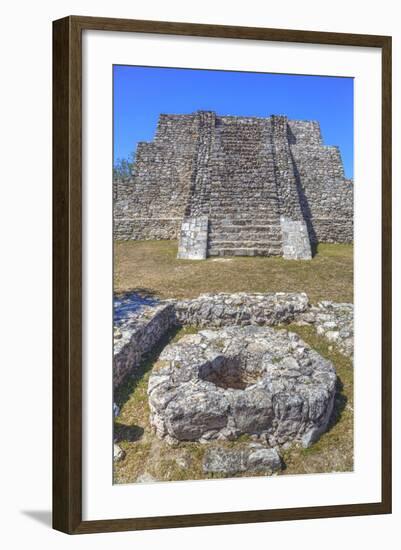 Structure Q-62, Mayapan, Mayan Archaeological Site, Yucatan, Mexico, North America-Richard Maschmeyer-Framed Photographic Print