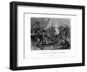 Struggle on a Bridge During the Retreat from Manassas, Virginia, (1862-186)-Felix Octavius Carr Darley-Framed Giclee Print