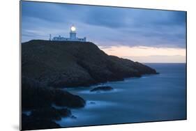 Strumble Head Lighthouse at Dusk, Pembrokeshire Coast National Park, Wales, United Kingdom, Europe-Ben Pipe-Mounted Photographic Print