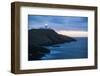 Strumble Head Lighthouse at Dusk, Pembrokeshire Coast National Park, Wales, United Kingdom, Europe-Ben Pipe-Framed Photographic Print