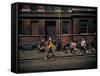 Strutting Sidewalk Dance, Scene from West Side Story-Gjon Mili-Framed Stretched Canvas
