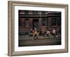 Strutting Sidewalk Dance, Scene from West Side Story-Gjon Mili-Framed Premium Photographic Print