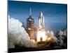 STS-1 Launch Photograph - Cape Canaveral, FL-Lantern Press-Mounted Art Print