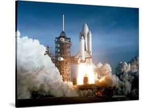 STS-1 Launch Photograph - Cape Canaveral, FL-Lantern Press-Stretched Canvas